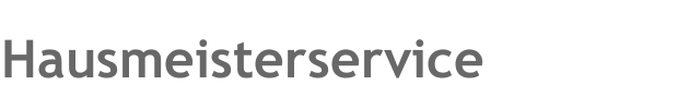 Hausmeisterservice